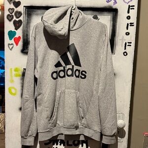 Adidas Men's Heather Gray Hoodie